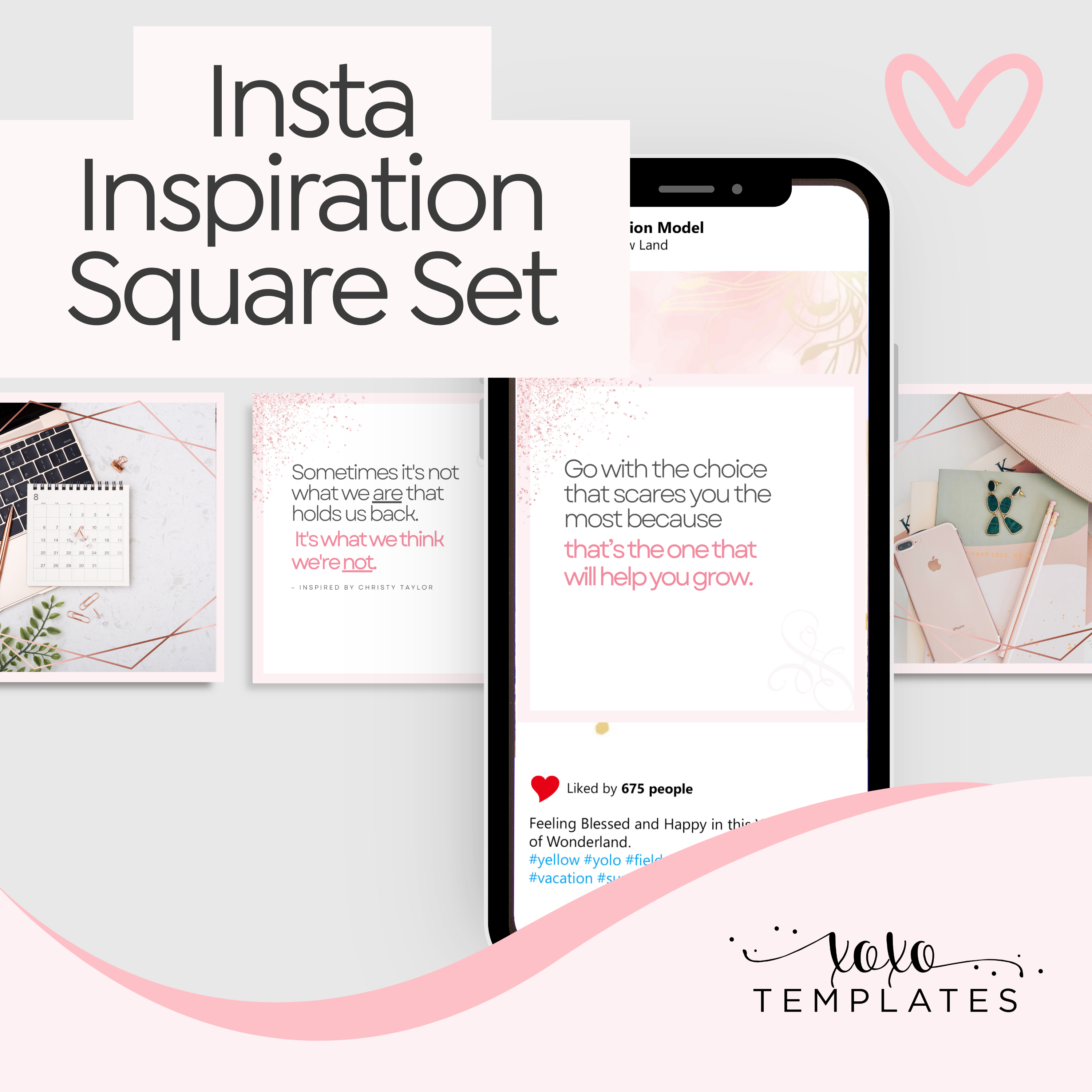 XOXO Insta Inspiration Squares Set
