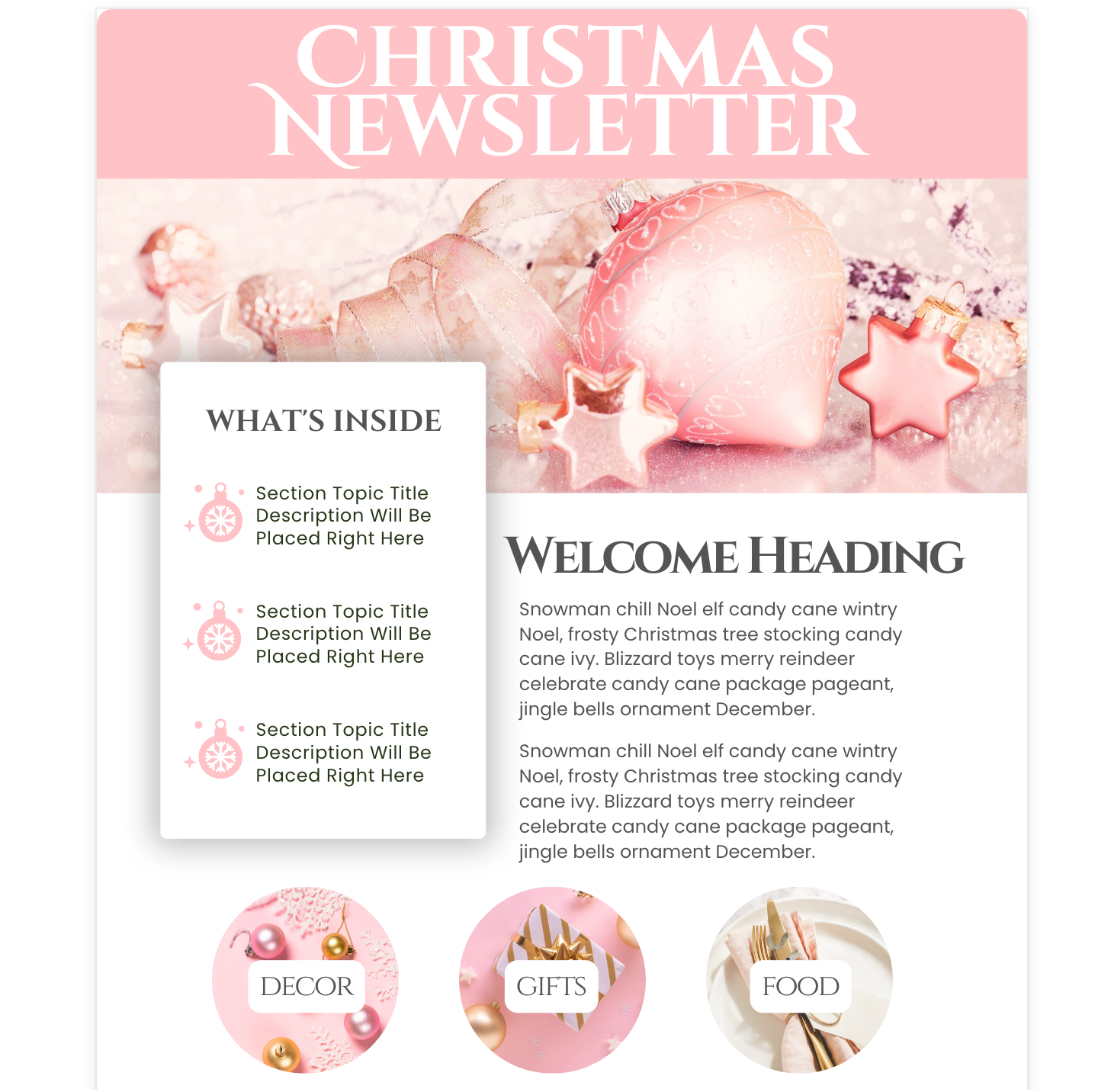 Christmas Newsletter