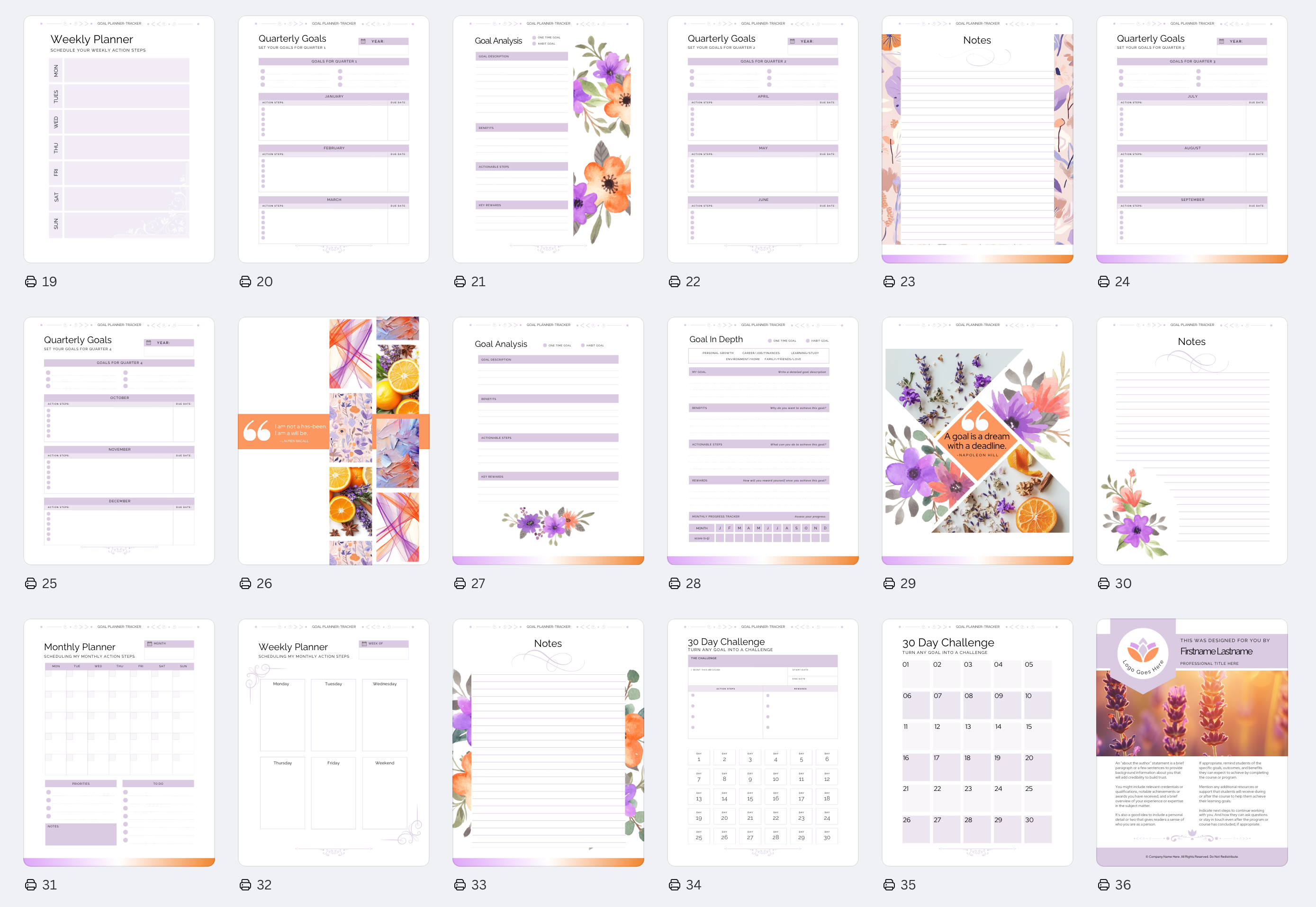 Purple and Orange Workshop Kit