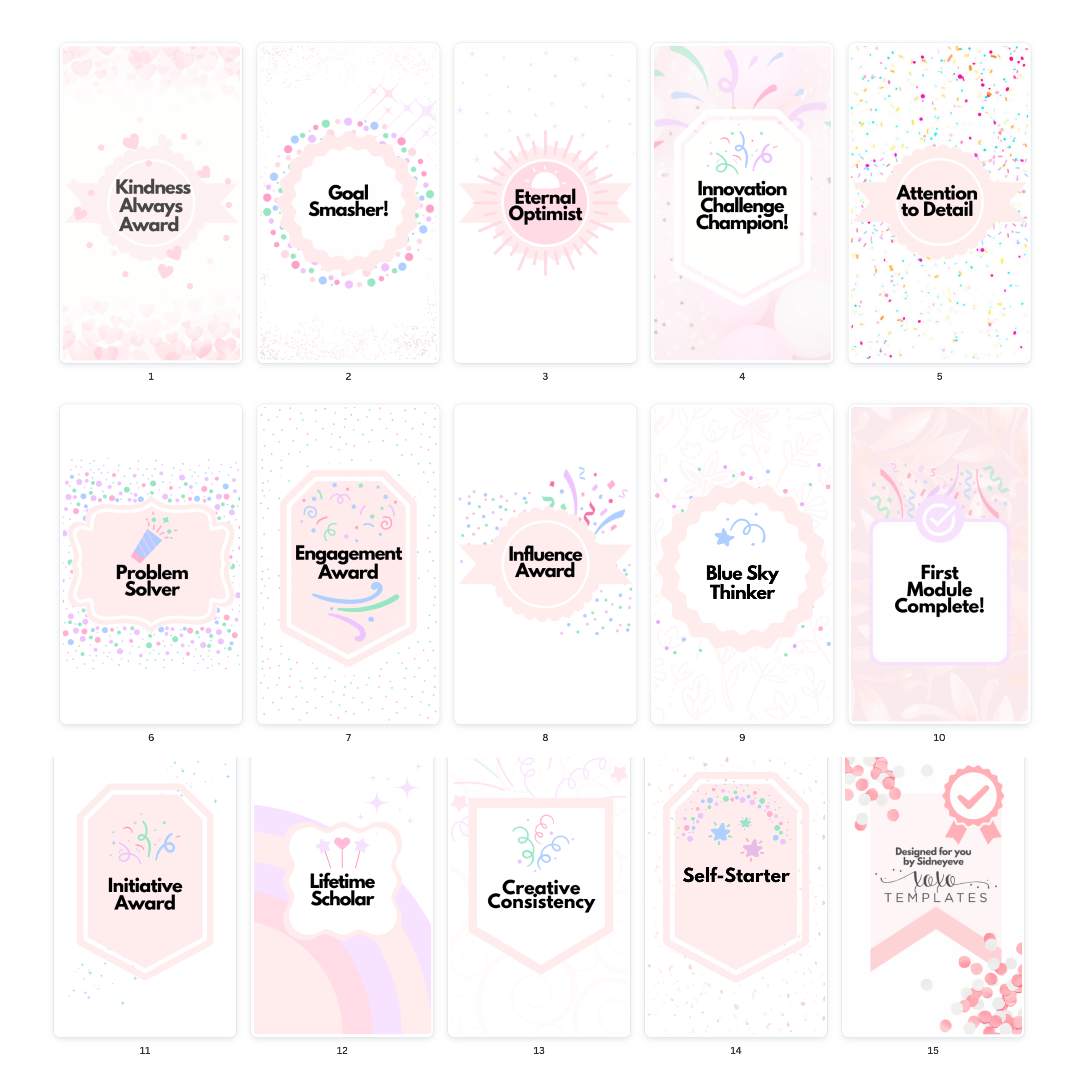 Confetti Collection: Celebration Mobile Badges