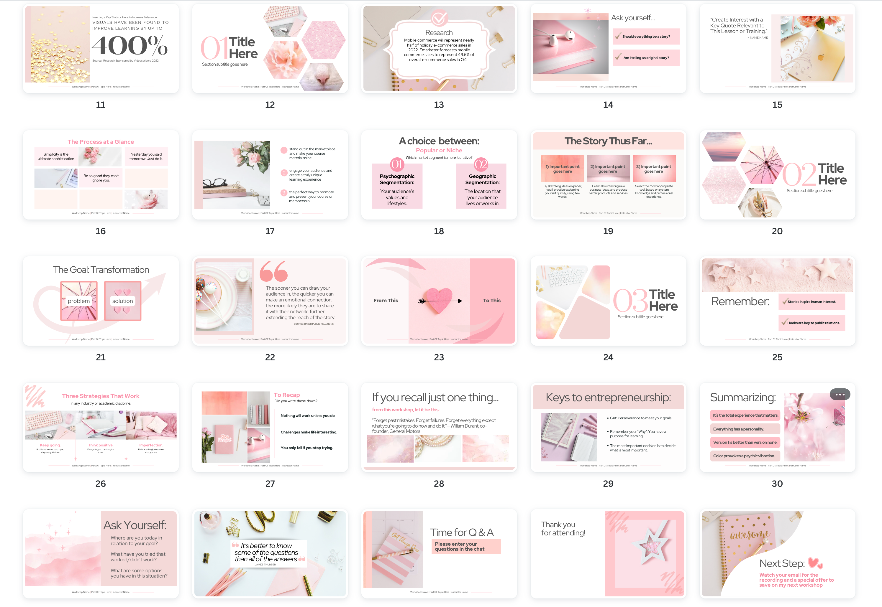 Polished & Pretty Workshop Slides