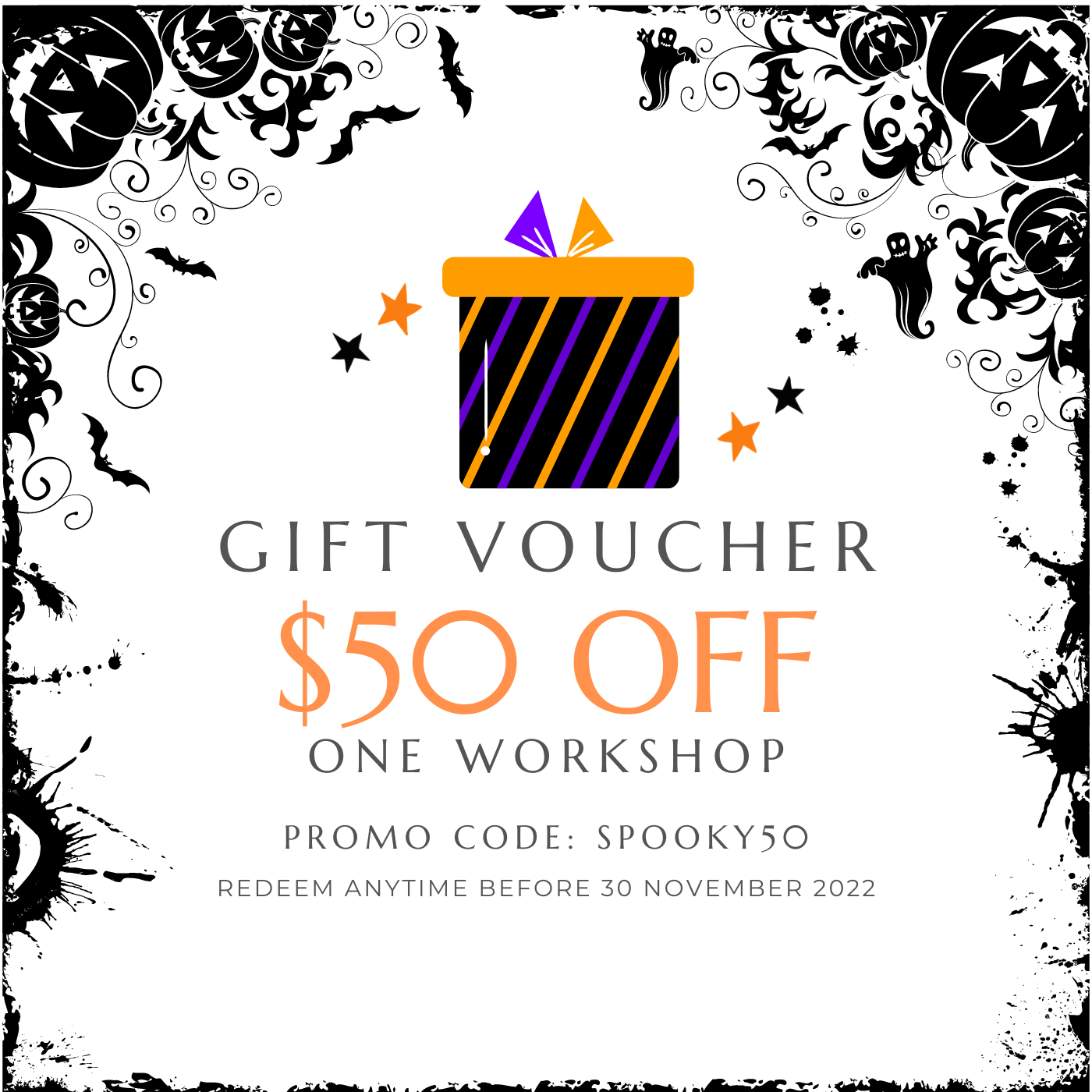 Sweet & Spooky Gift Vouchers