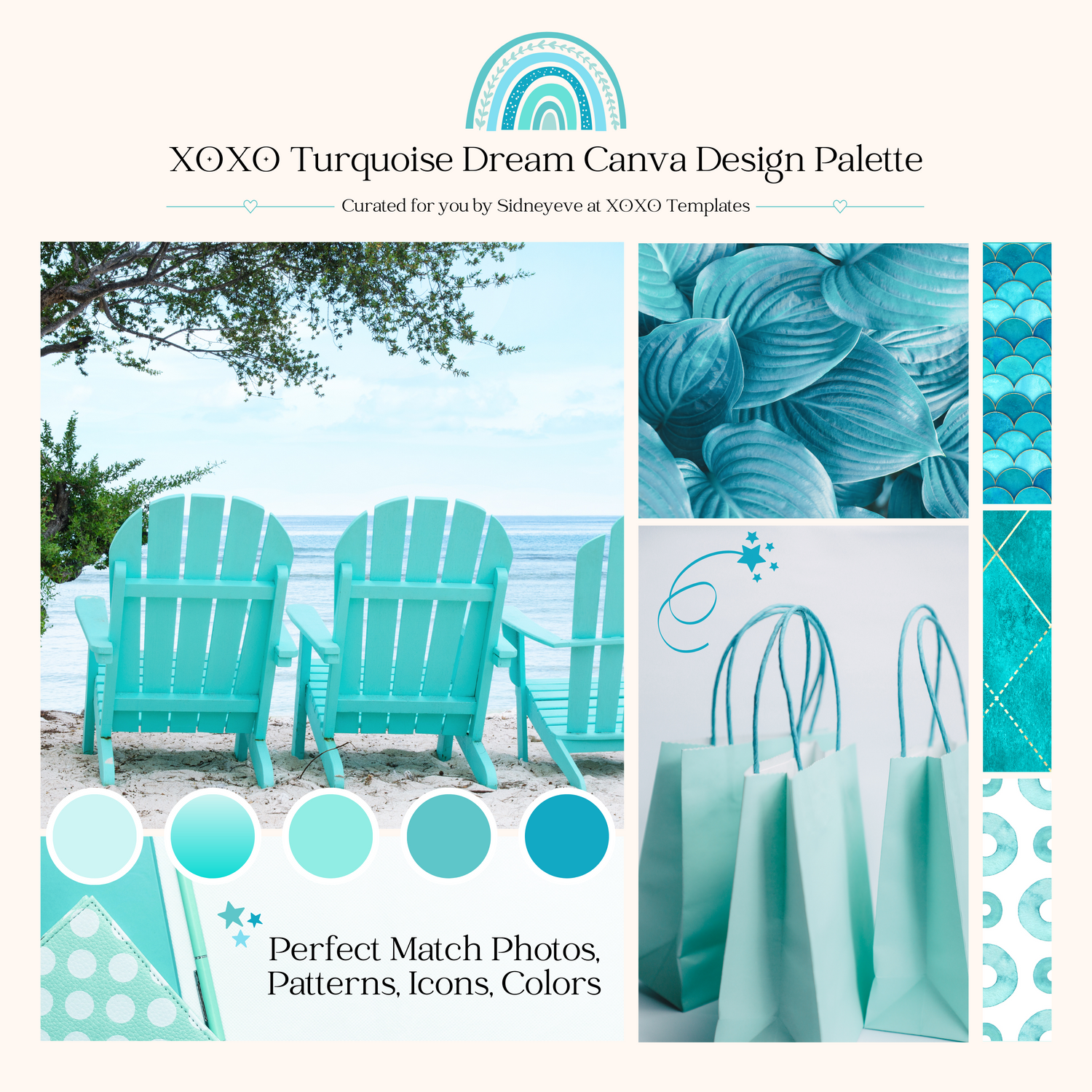 Turquoise Dream Canva Design Palette