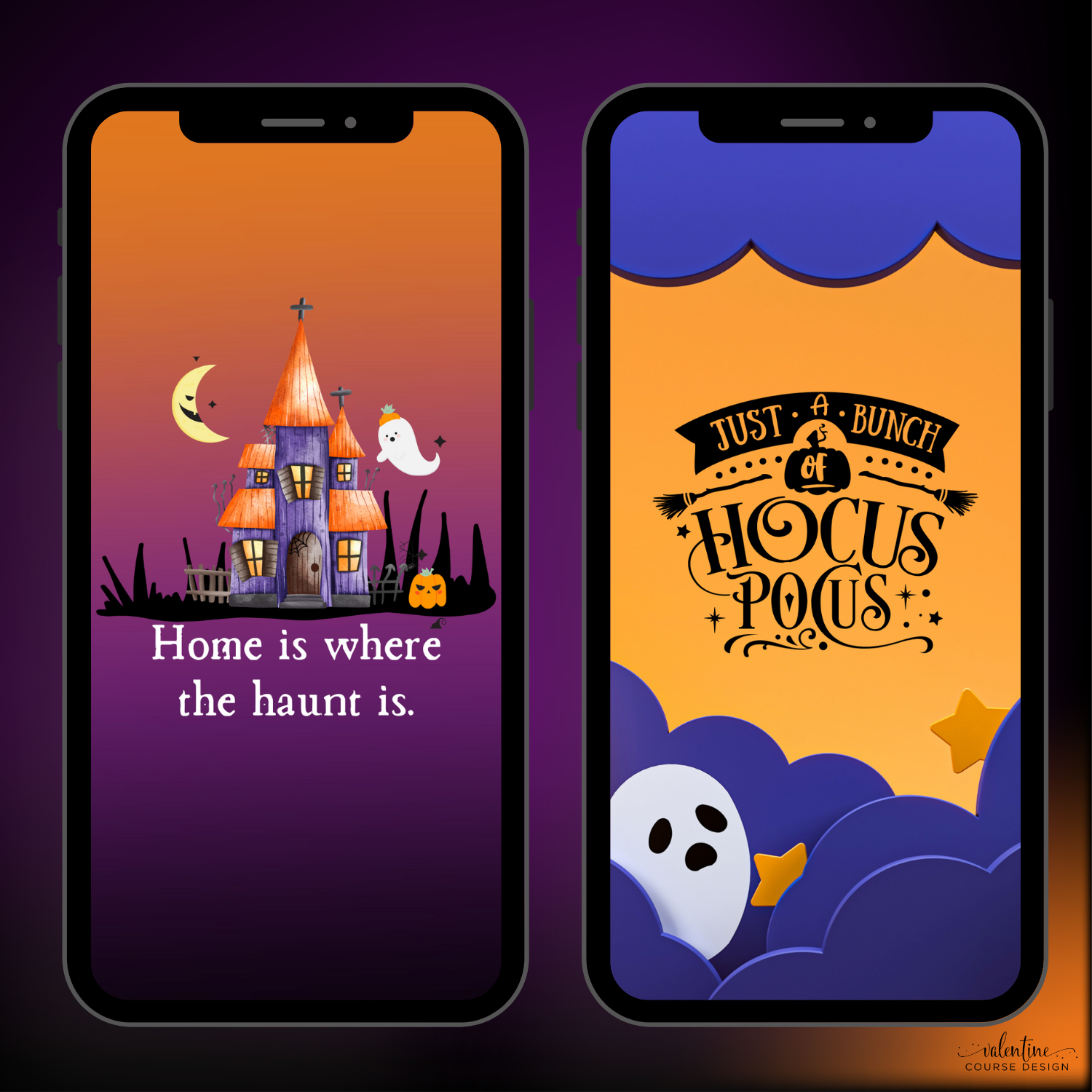 XOXO Scary Halloween Phone Wallpapers