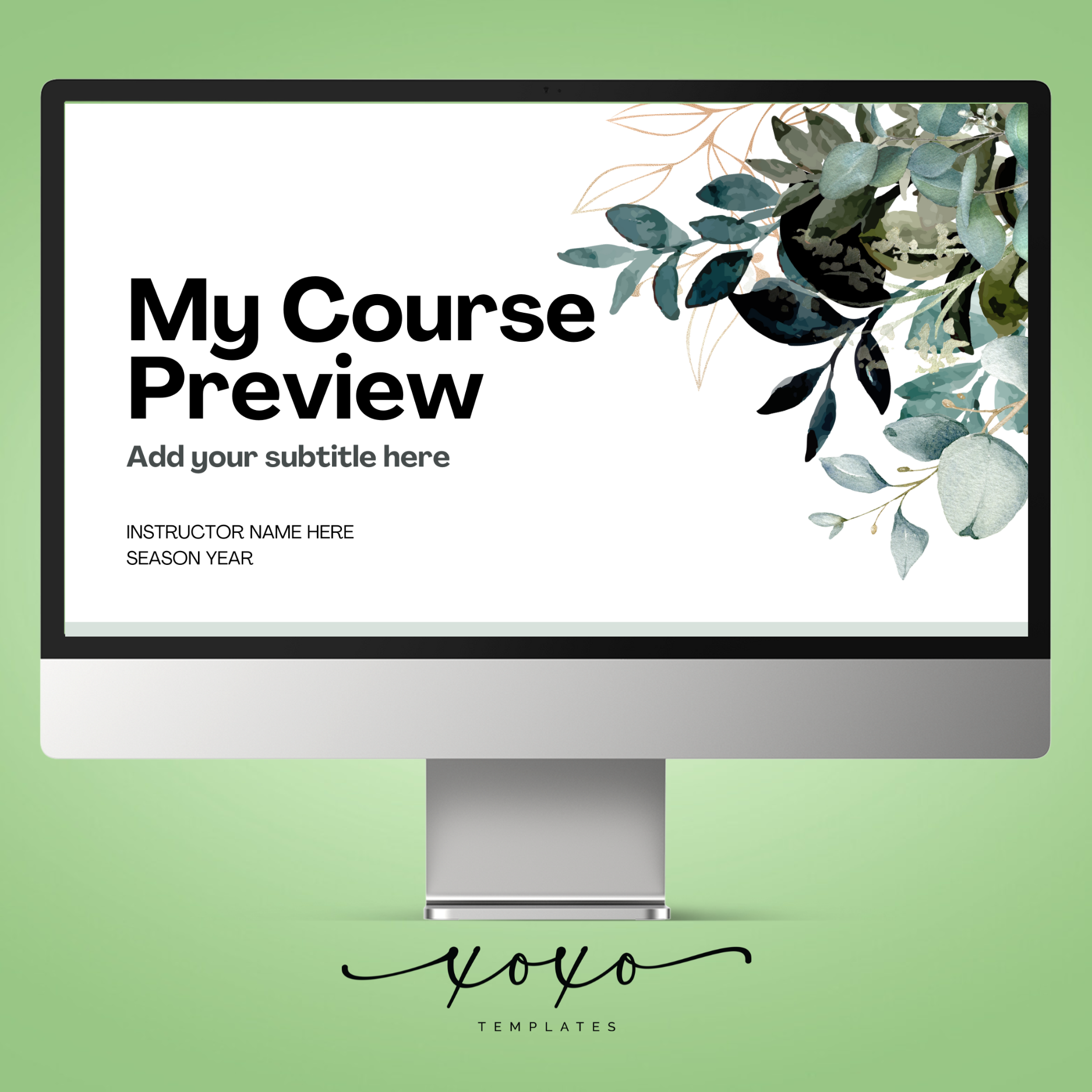 Course Preview Slides: Fresh Green