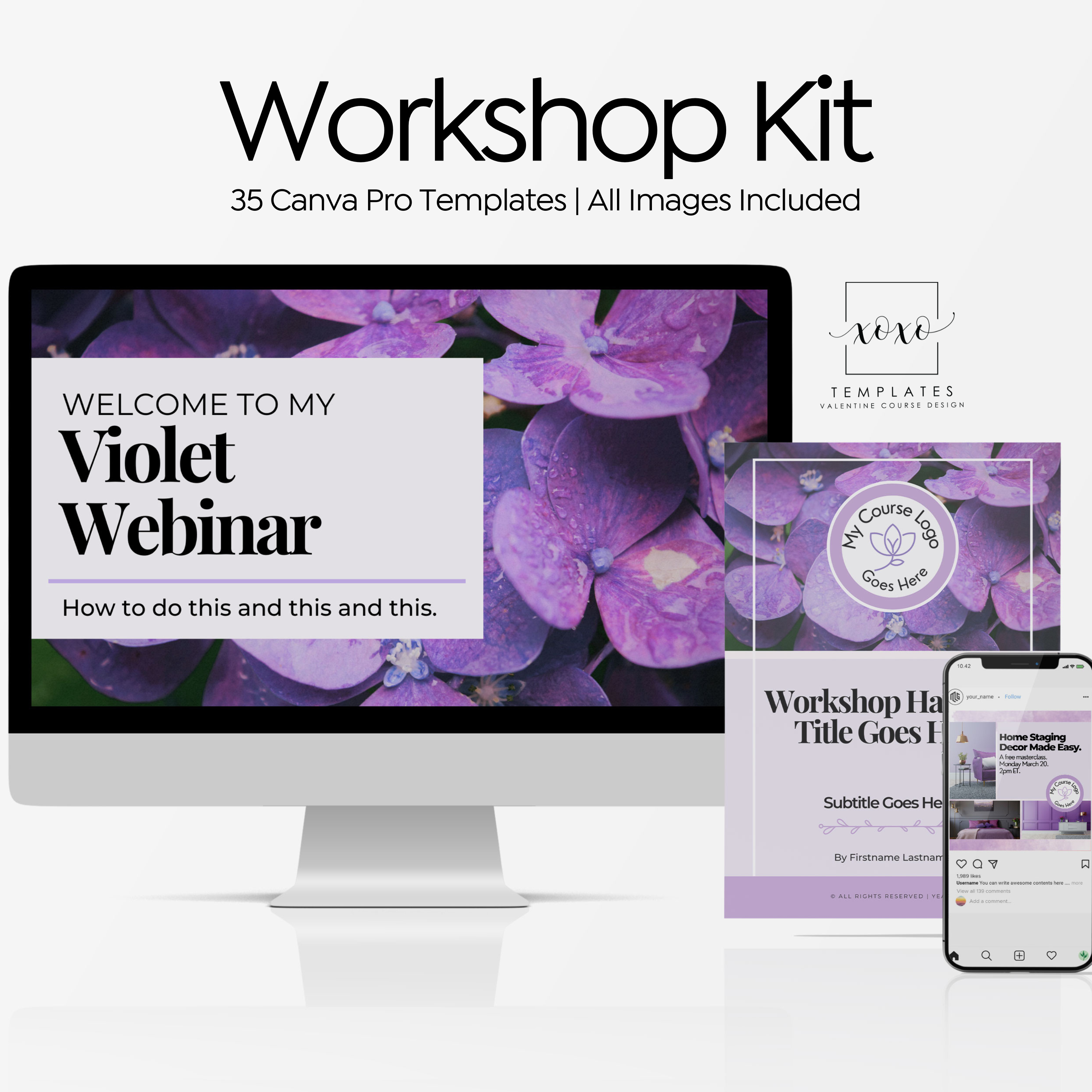 Complete Sweet Workshop Kit: Purple