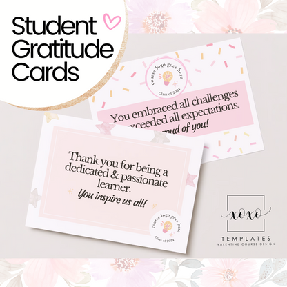 Student Gratitude Cards