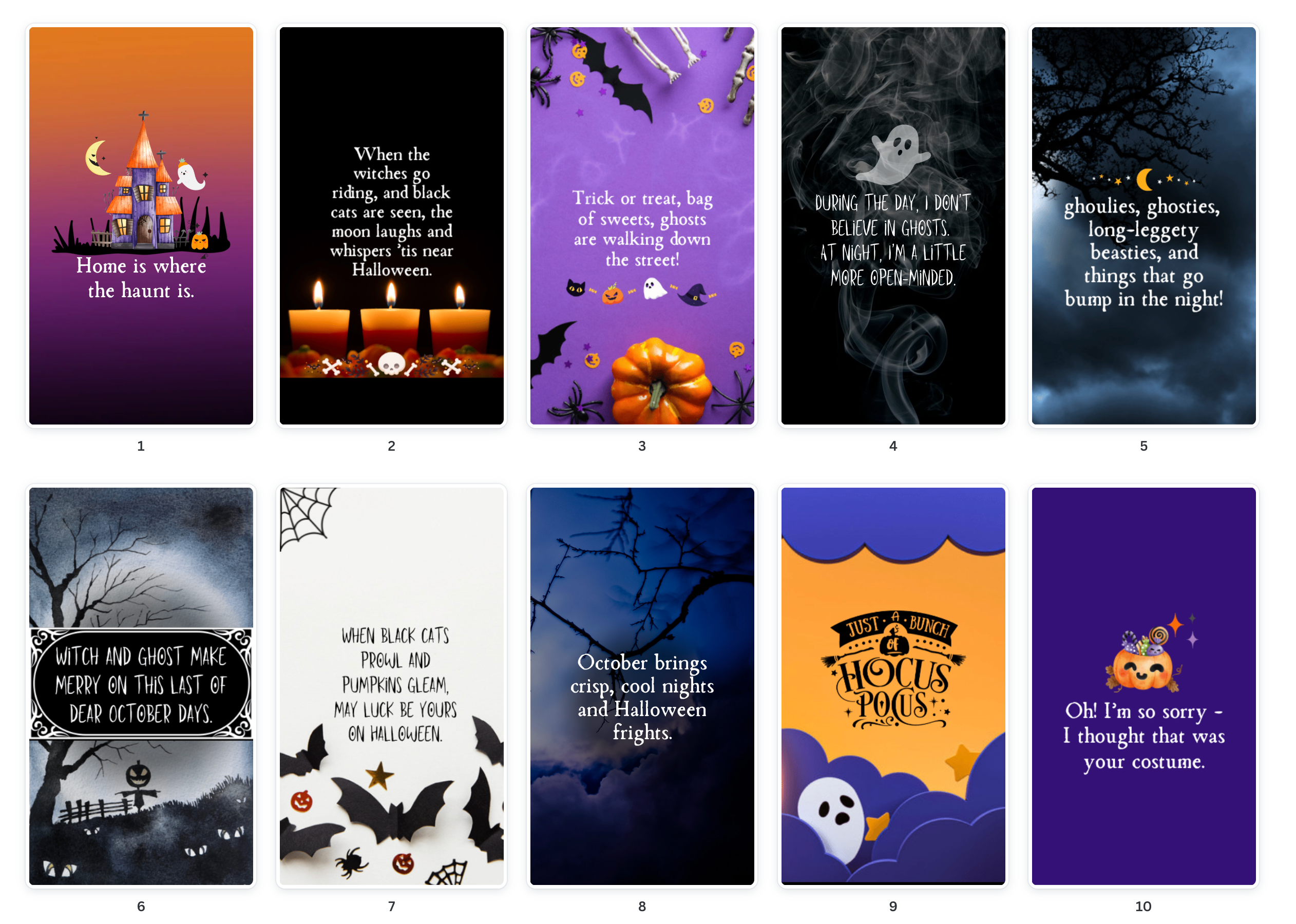 XOXO Spooky Halloween Phone Wallpapers