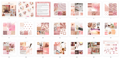 XOXO Rose Glow Canva Design Palette