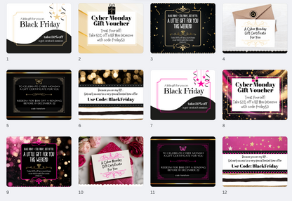 Black Friday Cyber Monday Gift Certificates