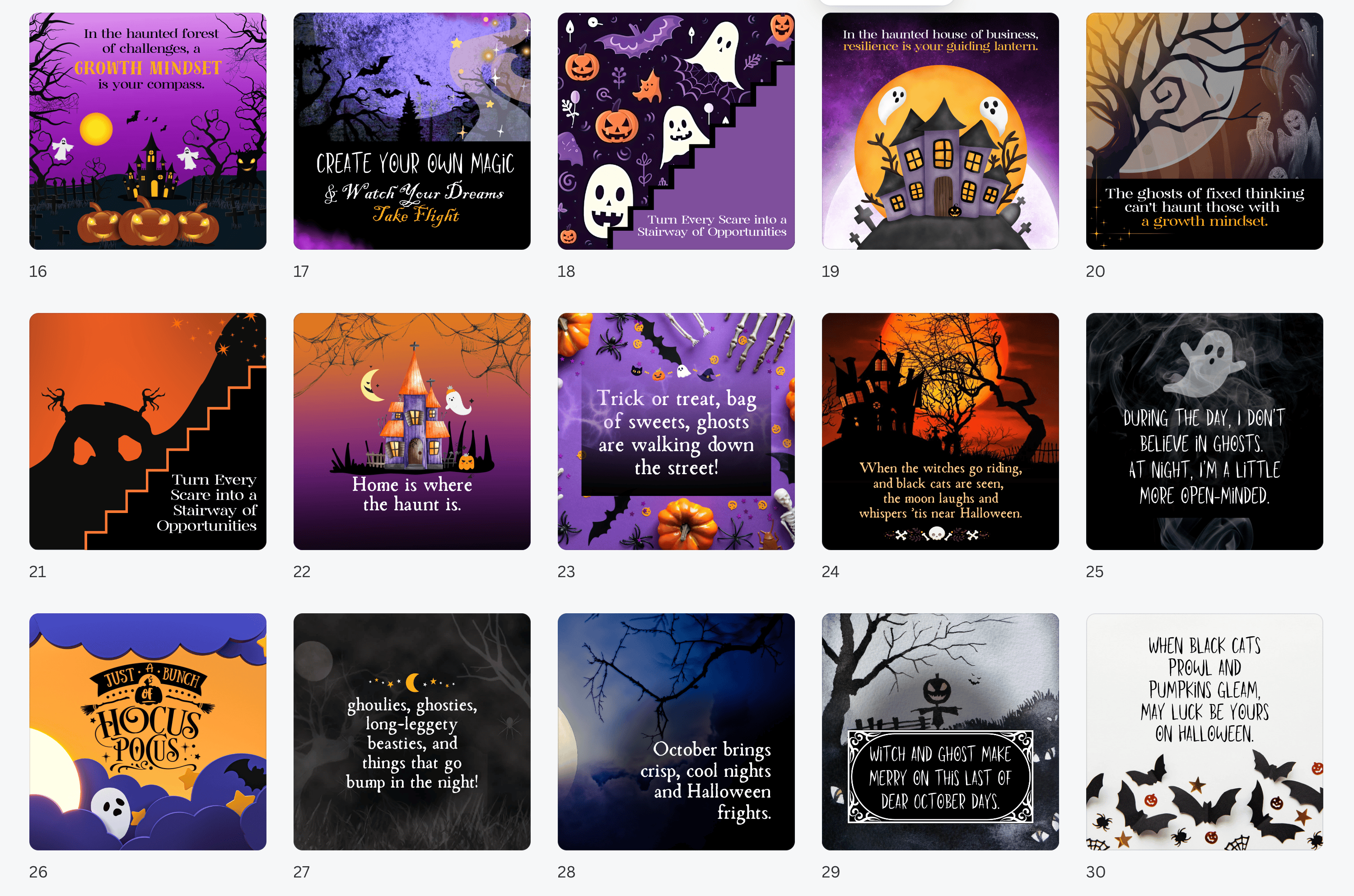 Spooky Squares for Coaches