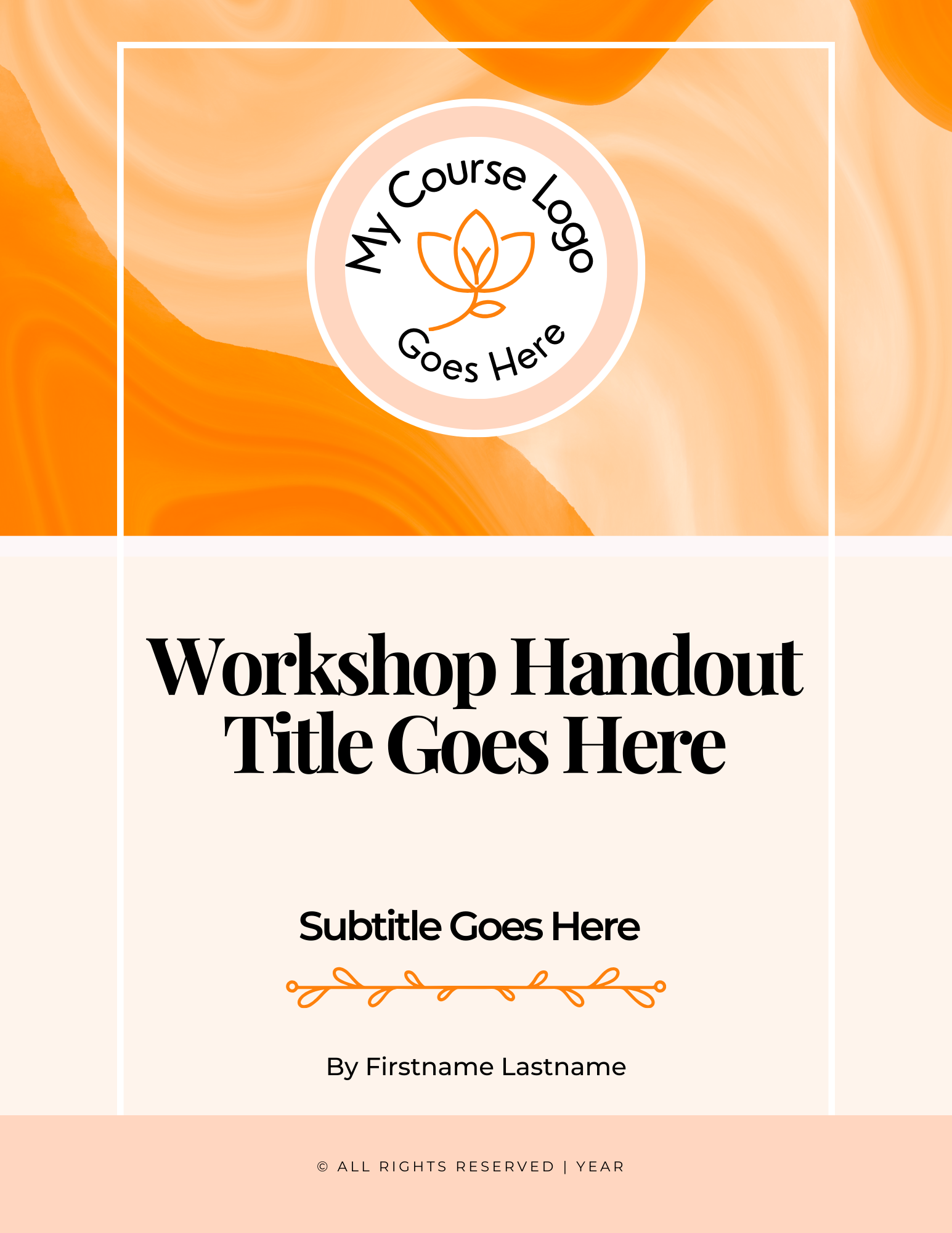 Complete Sweet Workshop Kit: Orange Zest