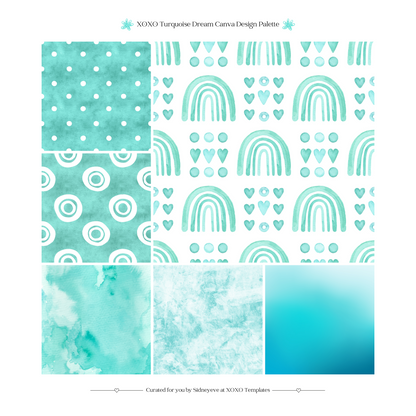 Turquoise Dream Canva Design Palette