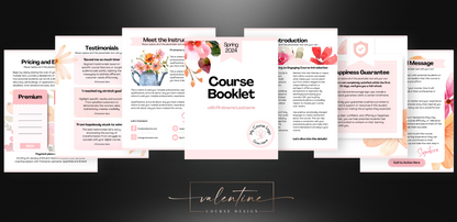 Course Booklet + Brochure