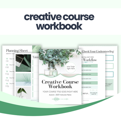 Creative Course Workbook: Mint Green