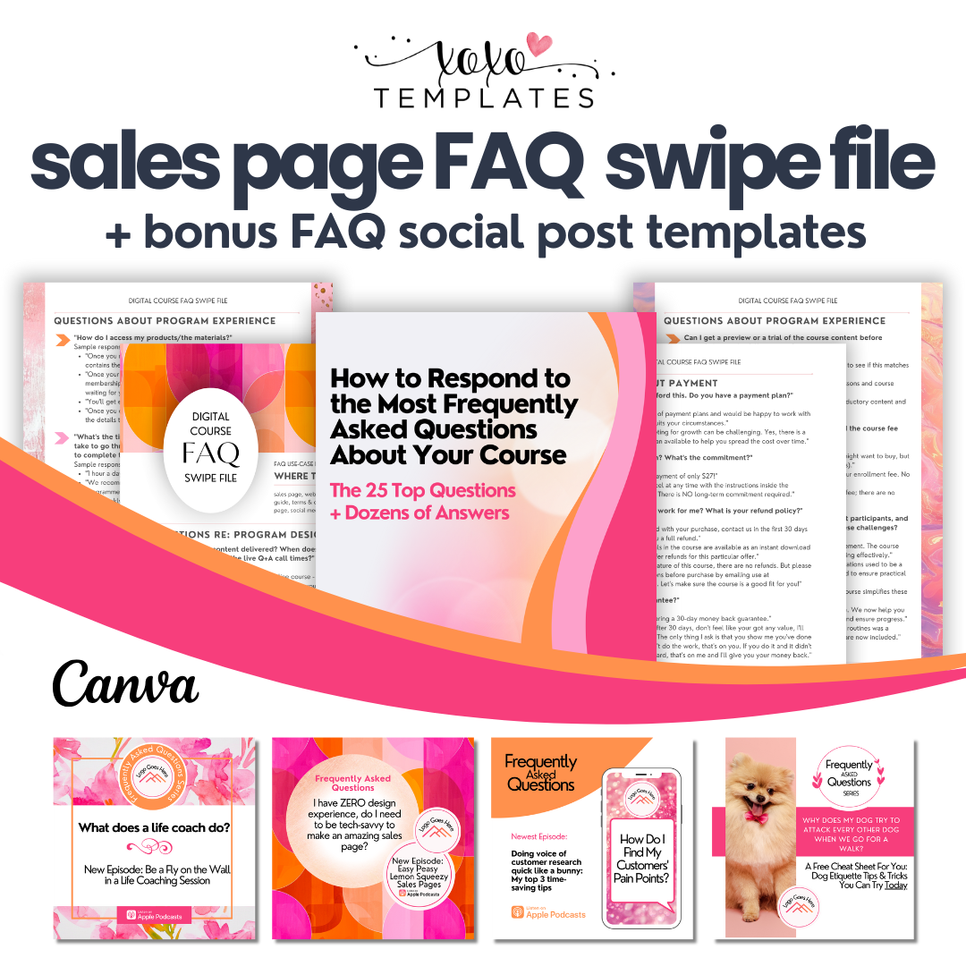 Swipe File: FAQs