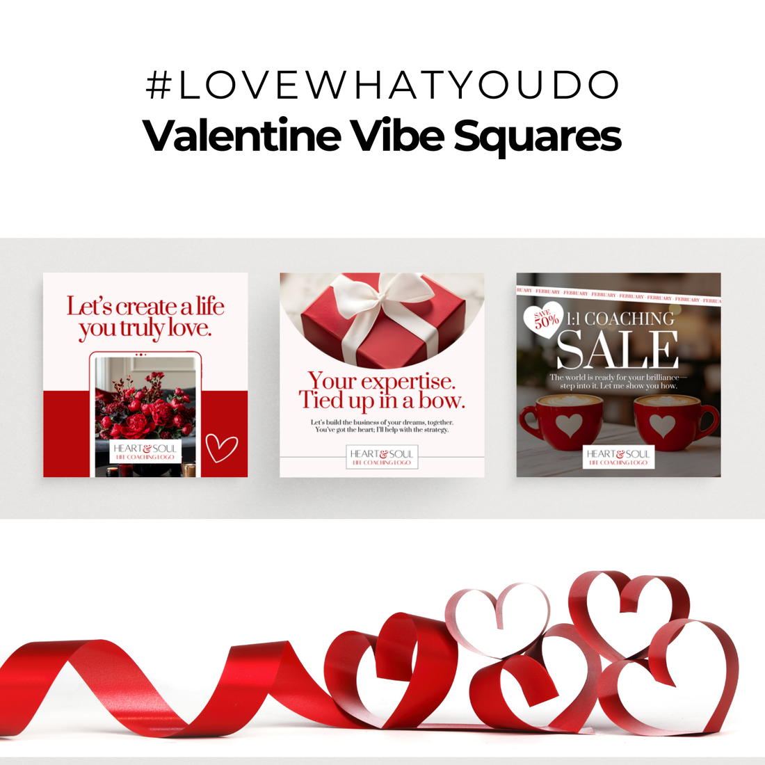 XOXO Valentines Vibe Social Squares