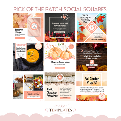 Pick of the Patch Autumn Squares