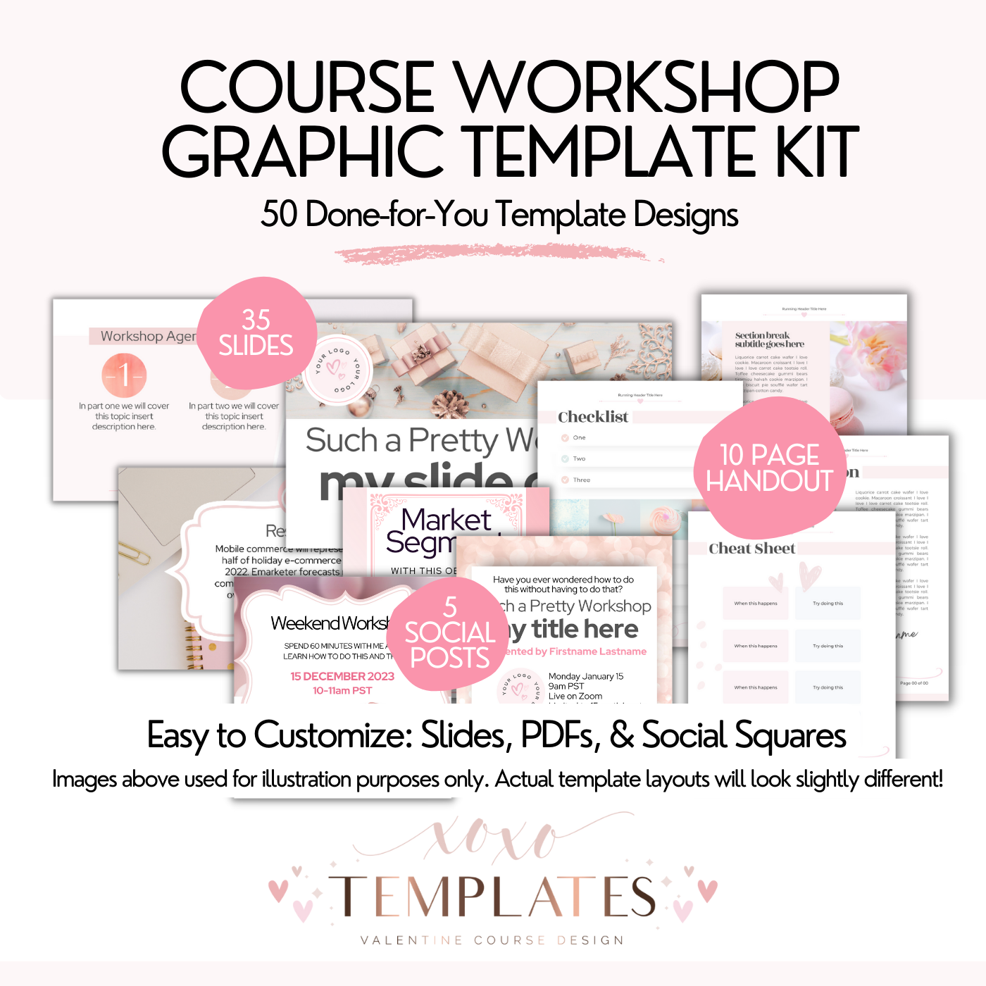 Pretty Course Workshop Graphics Kit