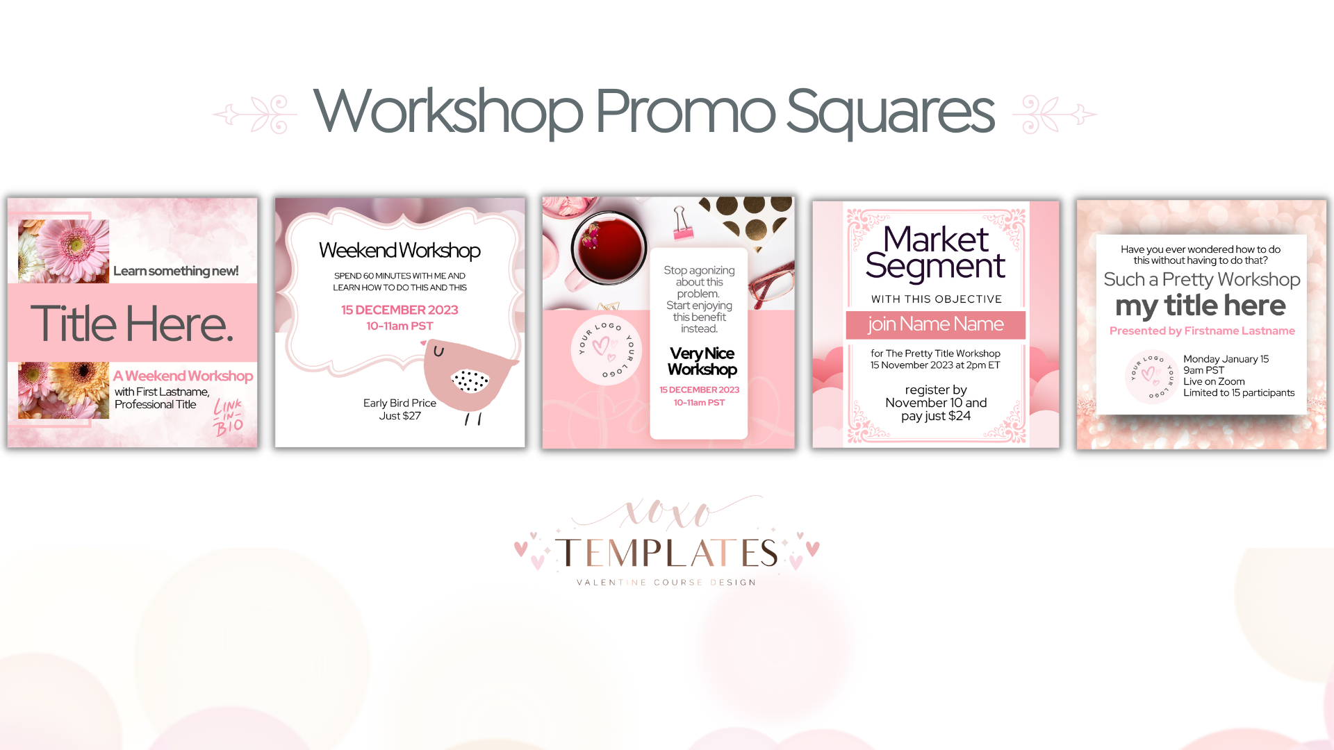 Pretty Course Workshop Graphics Kit