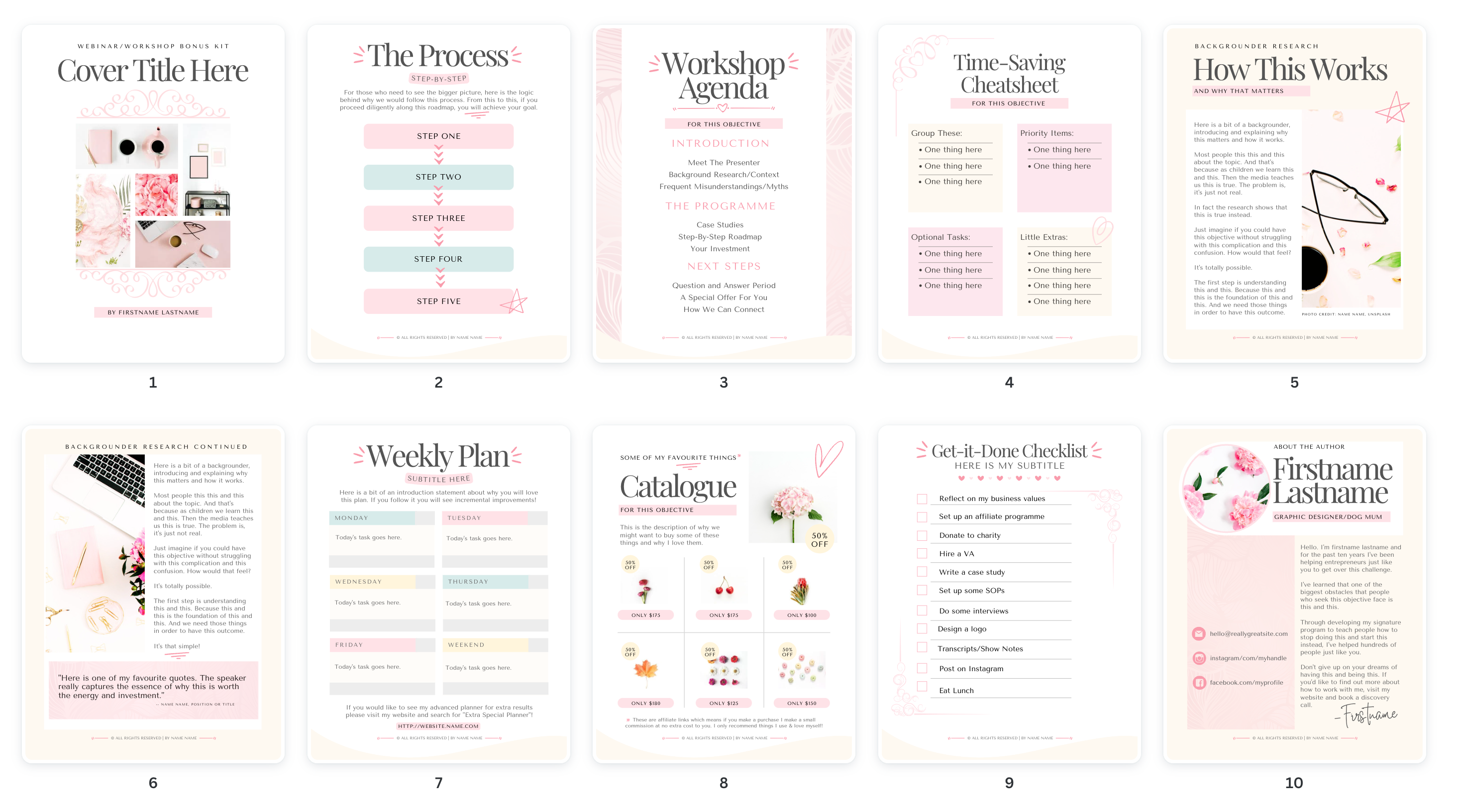 Pretty Course Workshop Graphics Kit