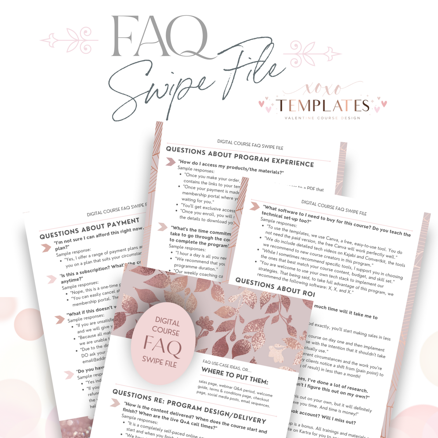 FAQ Frequently Asked Questions Kit