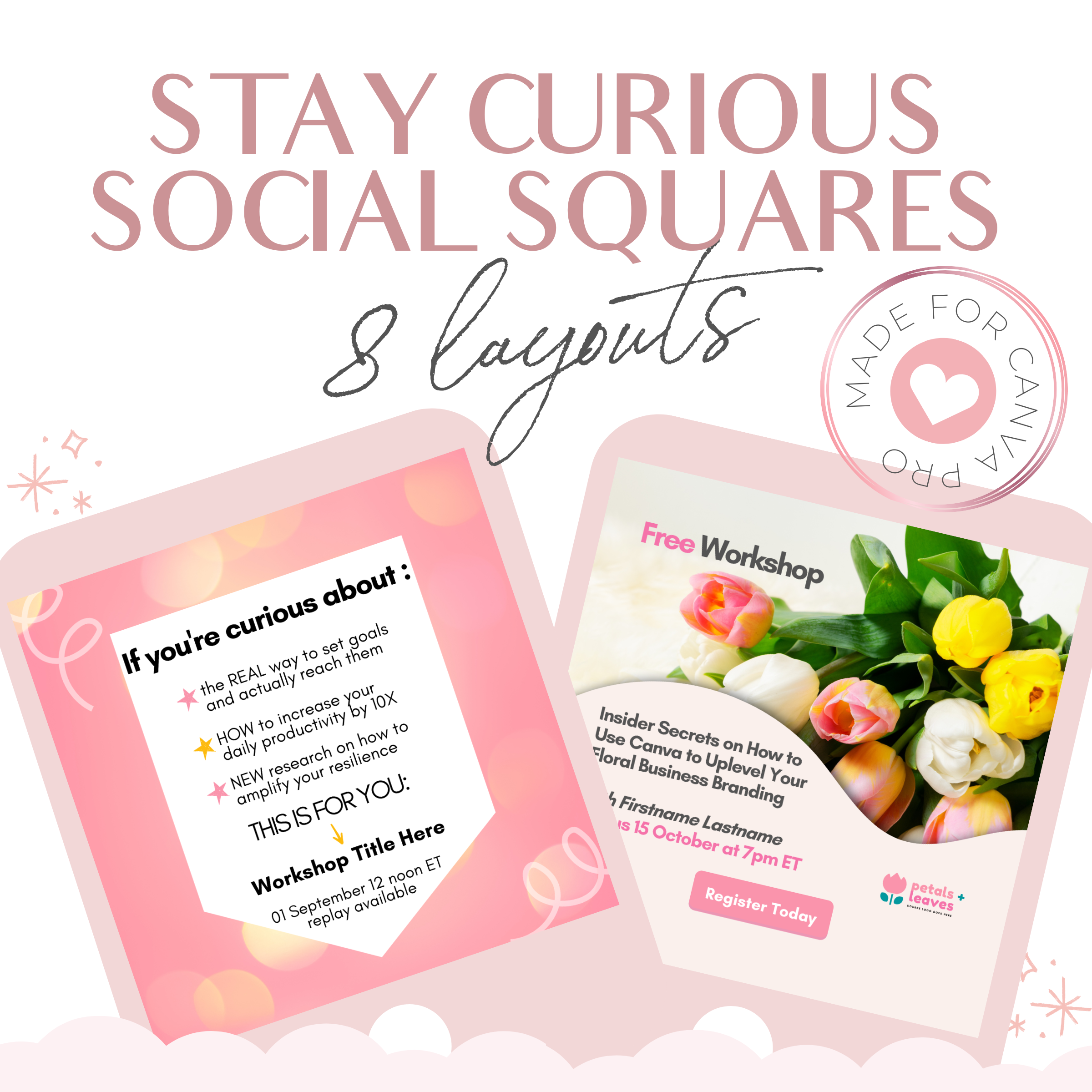 Stay Curious Social Squares